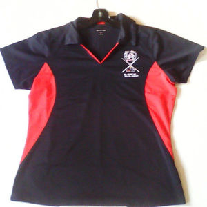 Womans Billards Sport V-neck Shirt size L black